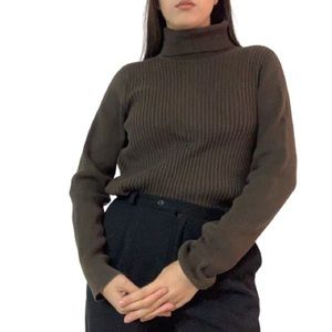 Charter club cotton knit ribbed turtleneck